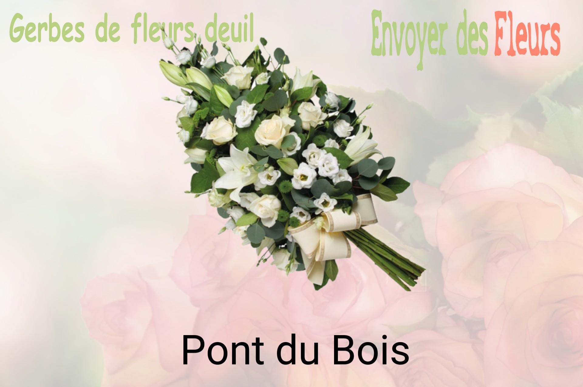 Gerbe de fleurs de deuil livrée à Pont-du-Bois